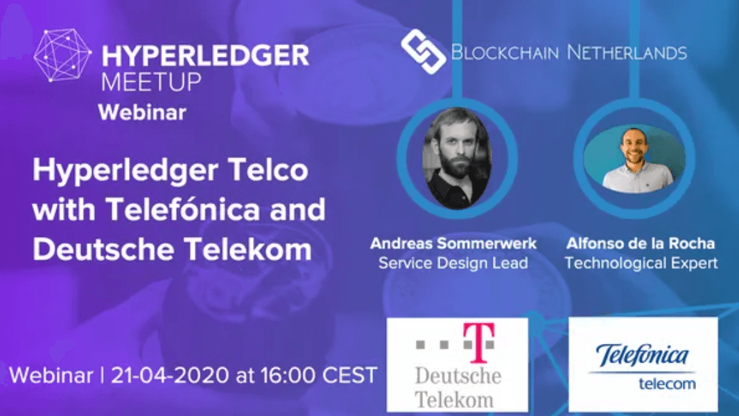 During this webinar, Alfonso de la Rocha from Telefonica and Andreas Sommerwerk from Deutsche Telekom, will share their Telco projects and experience built on Hyperledger.
